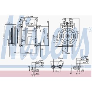 Compressor, airconditioner NISSENS 890028