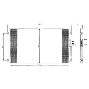 Kondensator, Klimaanlage NRF 35383