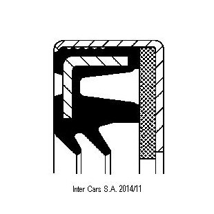 Wellendichtring, Differential CORTECO 12013194B