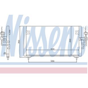 Kondensator, Klimaanlage NISSENS 94702