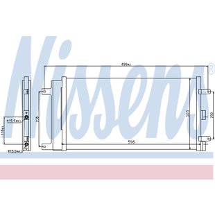 Kondensator, Klimaanlage NISSENS 940061