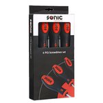 TORX schroevendraaierset SONIC 6 stuks (T10, T15, T20, T25, T27, T30)