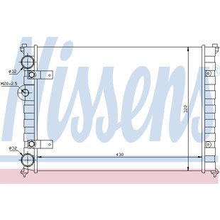 Kühler, Motorkühlung NISSENS 639981