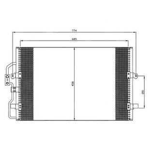 Kondensator, Klimaanlage NRF 35802