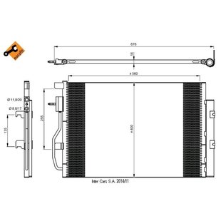 Condensor, airconditioning NRF 350044