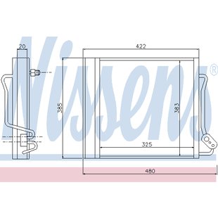 Kondensator, Klimaanlage NISSENS 94543