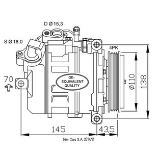 Kompressor, Klimaanlage NRF 32520