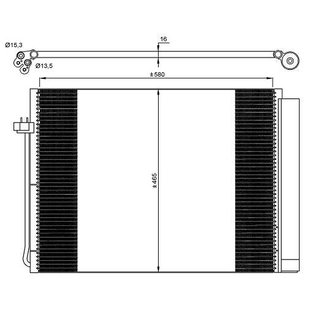 Kondensator, Klimaanlage EASY FIT NRF 35906