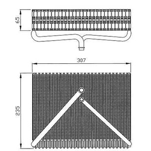 Verdampfer, Klimaanlage NRF 36116