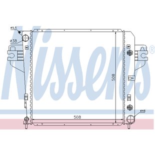 Kühler, Motorkühlung NISSENS 61017