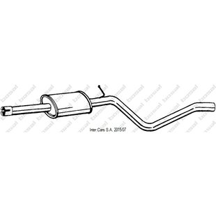 Mittelschalldämpfer BOSAL 284-555