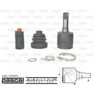 Gelenksatz, Antriebswelle PASCAL G7X024PC