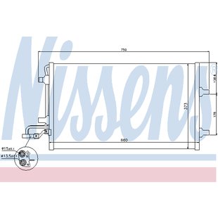 Kondensator, Klimaanlage NISSENS NIS 940154