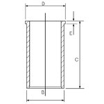 Zylinderlaufbuchse GOETZE 14-025801-00