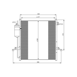 Kondensator, Klimaanlage EASY FIT NRF 35871