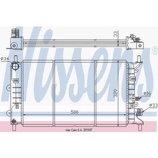 Kühler, Motorkühlung NISSENS 621621