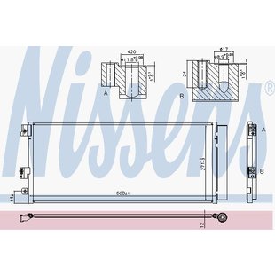 Kondensator, Klimaanlage NISSENS 940791