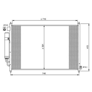 Kondensator, Klimaanlage EASY FIT NRF 35867