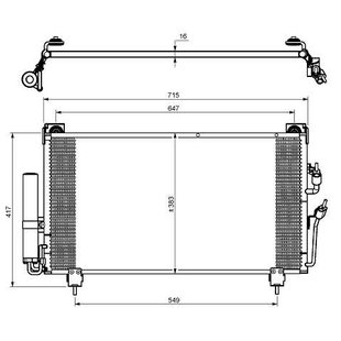 Kondensator, Klimaanlage NRF 35755