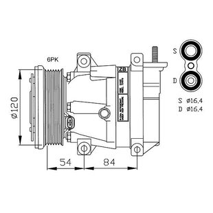 Klimakompressor NRF 32220