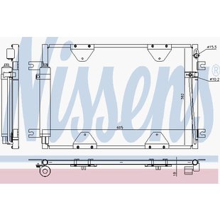 Kondensator, Klimaanlage NISSENS 940505