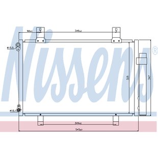 Kondensator, Klimaanlage NISSENS 940057