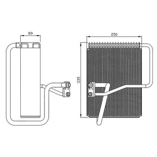 Verdamper, airconditioning NRF 36072