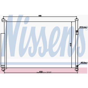 Kondensator, Klimaanlage NISSENS 940012