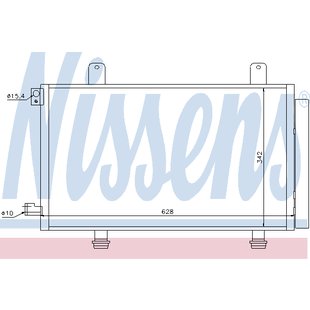 Kondensator, Klimaanlage NISSENS 94979