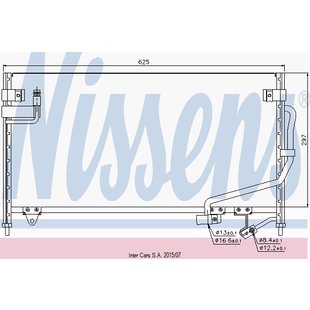 Kondensator, Klimaanlage NISSENS 94687