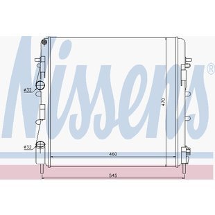 Kühler, Motorkühlung NISSENS 63763