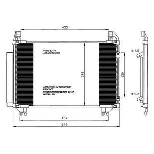 Kondensator, Klimaanlage NRF 35652