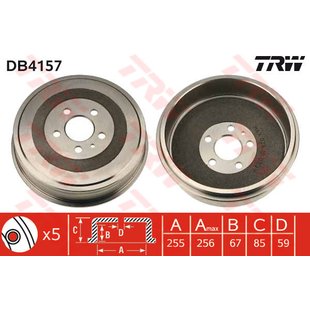 Bremstrommel, 1 Stück TRW DB4157