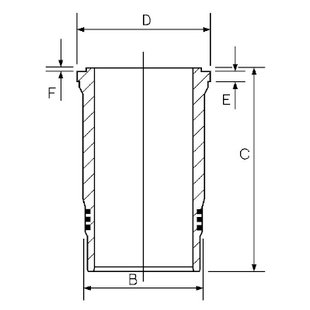 Zylinderlaufbuchse GOETZE 14-260070-00