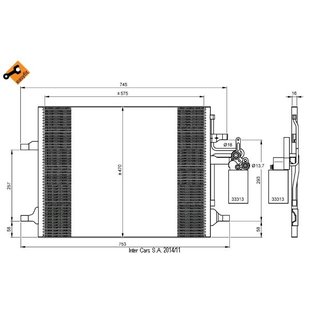 Kondensator, Klimaanlage NRF 35930