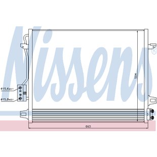 Kondensator, Klimaanlage NISSENS 940098