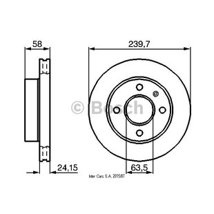 Bremsscheibe BOSCH 0 986 478 148, vorne, belüftet , 1 Stück