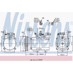 Airconditioning compressor NISSENS KLIMA NIS 89276