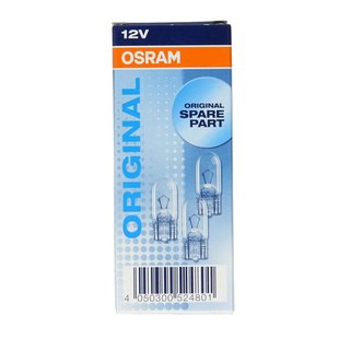 Glühlampe Sekundär OSRAM W5W Standard 12V, 5W für Abarth, Alfa