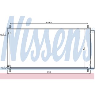 Kondensator, Klimaanlage NISSENS 940036