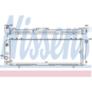 Kühler, Motorkühlung NISSENS 60986